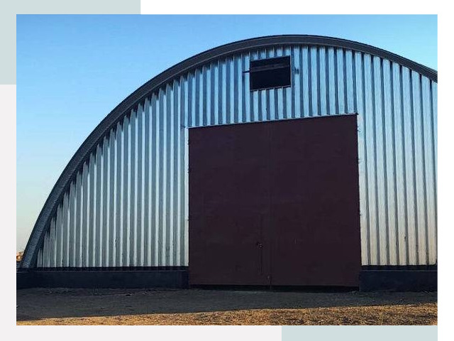 Бескаркасные ангары в Тихвине