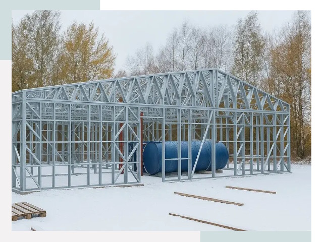 Металлические ангары в Тихвине