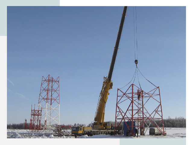 Монтаж вышек связи в Тихвине