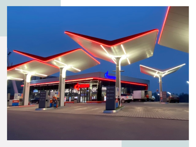 Навесы для АЗС в Тихвине